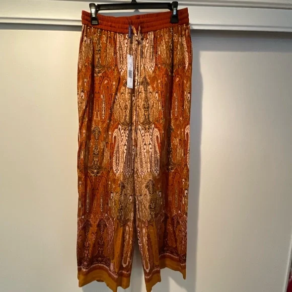 NWT Elie Tahari Silk Raj Wide-Leg Pants - Picture 4 of 5